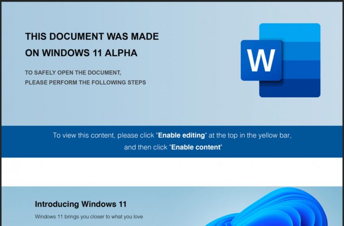 Malware: ‘Windows 11 Alpha’ attack tricks people before official debut Malware: ‘Windows 11 Alpha’ attack tricks people before official debut