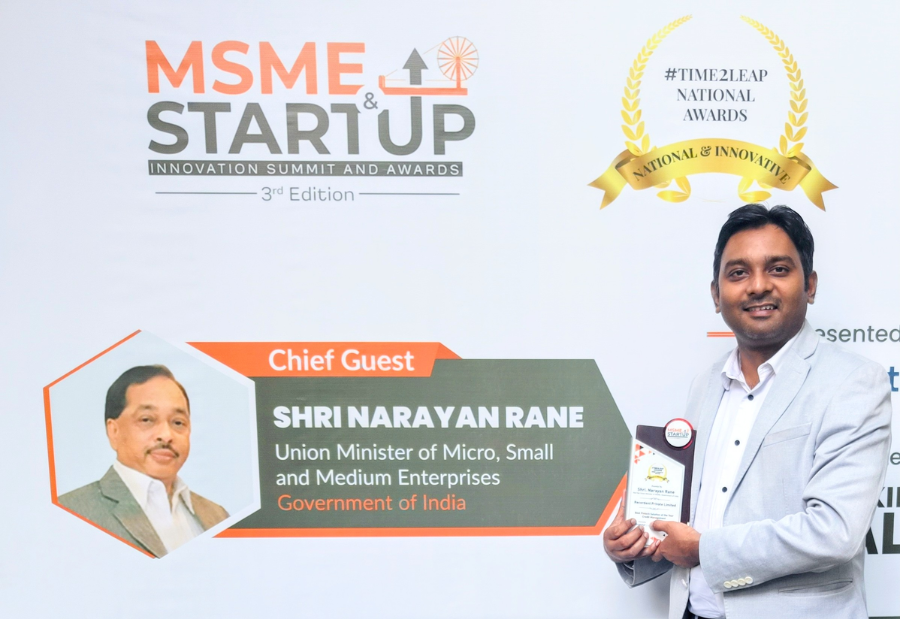 Recordent wins Time2Leap National Award for best fintech solution of the year in credit management category