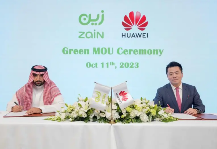 Zain KSA and Huawei sign MoU to promote green technology Zain KSA and Huawei sign MoU to promote green technology