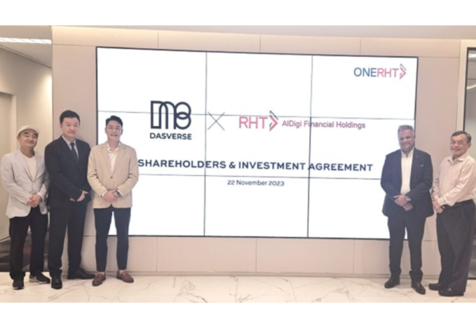 DASVERSE Inc. Establishes Joint Venture with Singapore's RHT AlDigi Financial Holdings DASVERSE Inc. Establishes Joint Venture with Singapore's RHT AlDigi Financial Holdings