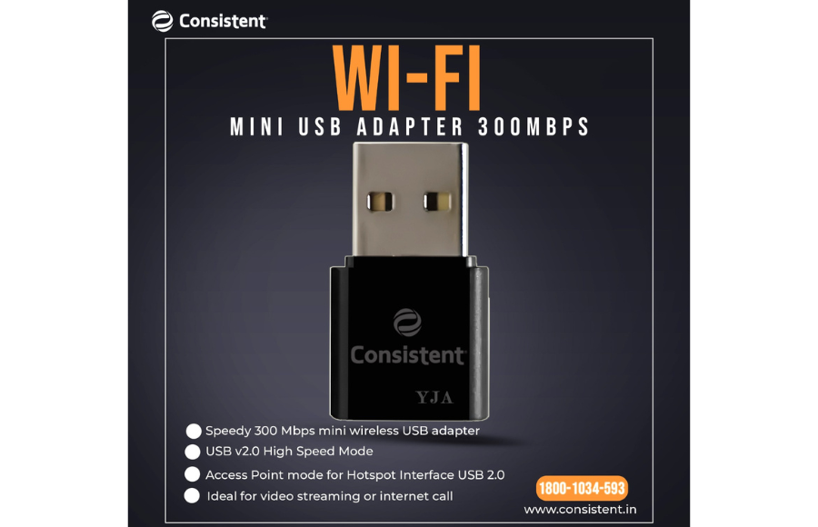 Consistent Infosystems Launches new Mini Wi-Fi USB-Adapter