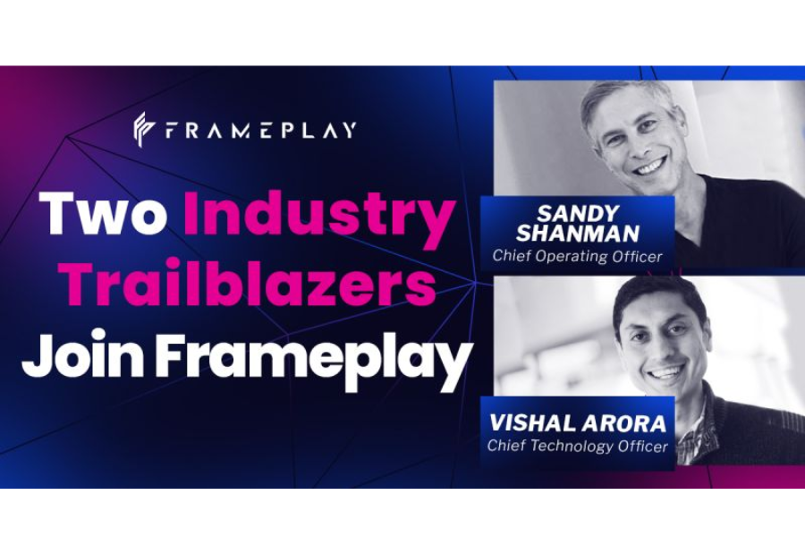 Martech Trailblazer Sandy Shanman and Former Google Engineering Executive Vishal Arora Join Frameplay's Executive Team as COO, CTO