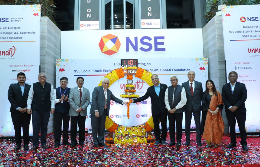 National Stock Exchange (NSE) Celebrates India's First Ever Listing on Social Stock Exchange Segment by SGBS Unnati Foundation