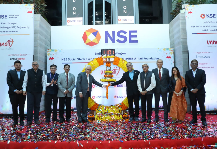 National Stock Exchange (NSE) Celebrates India's First Ever Listing on Social Stock Exchange Segment by SGBS Unnati Foundation