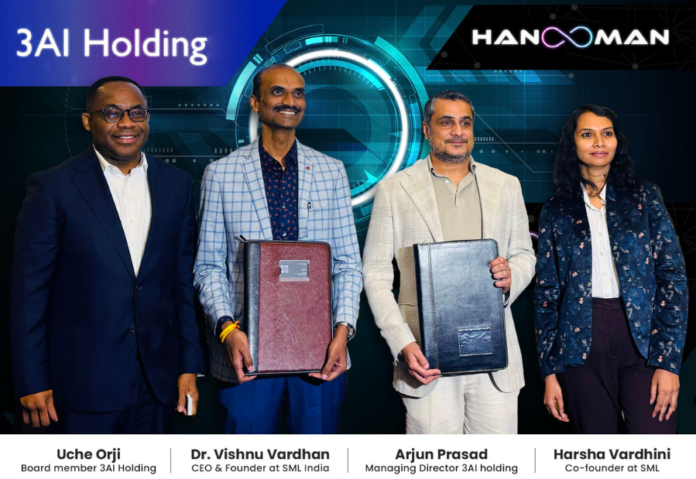 GenAI platform Hanooman enters into strategic partnership with 3AI Holding; targeting to reach 200 million users in its first year of launch in India