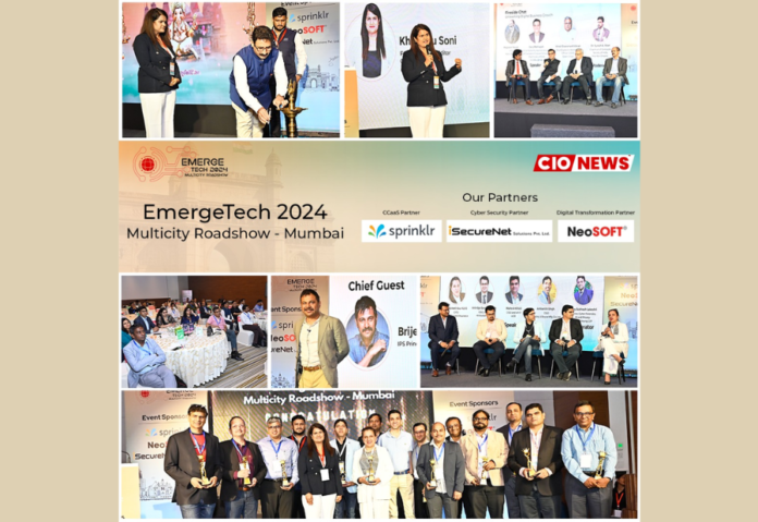 EmergeTech 2024 Highlights: The event kicked off with a lamp lighting ceremony and a welcome note from Khusbhu Soni, founder of CIO News. Esteemed guests Sumnesh Joshi and Brijesh Singh from the Government of India led the keynote sessions. The day was filled with insightful discussions, engaging fireside chats, and concluded with an award ceremony. EmergeTech 2024 Highlights: The event kicked off with a lamp lighting ceremony and a welcome note from Khusbhu Soni, founder of CIO News. Esteemed guests Sumnesh Joshi and Brijesh Singh from the Government of India led the keynote sessions. The day was filled with insightful discussions, engaging fireside chats, and concluded with an award ceremony.
