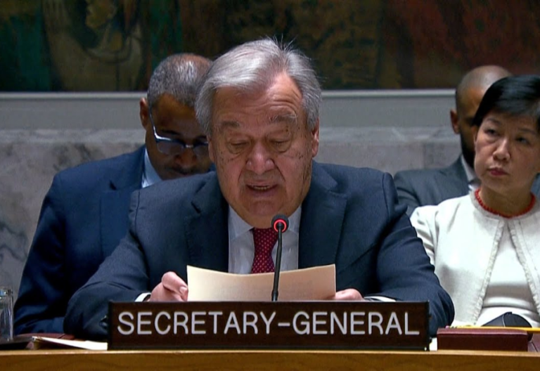 Head of UN issues warning about dangers of "weaponizing digital technologies" and cybercrime