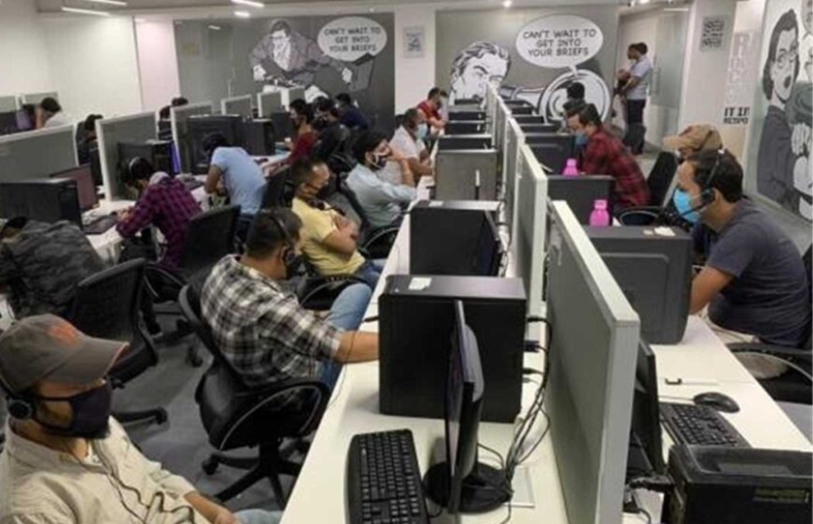 Four got detained for running a fake call center with scamming a businessman of Rs 11 lakh