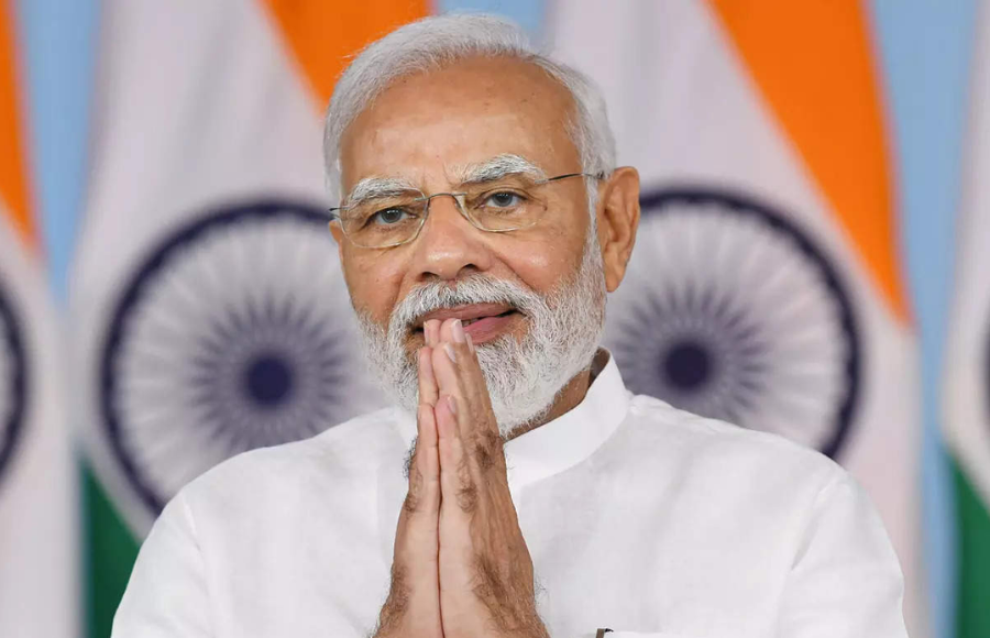 PM Modi  praises young people's involvement in the AI and space sectors