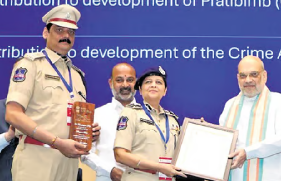 Telangana has been awarded for contributing to the development of Cyber Crime Analysis Module