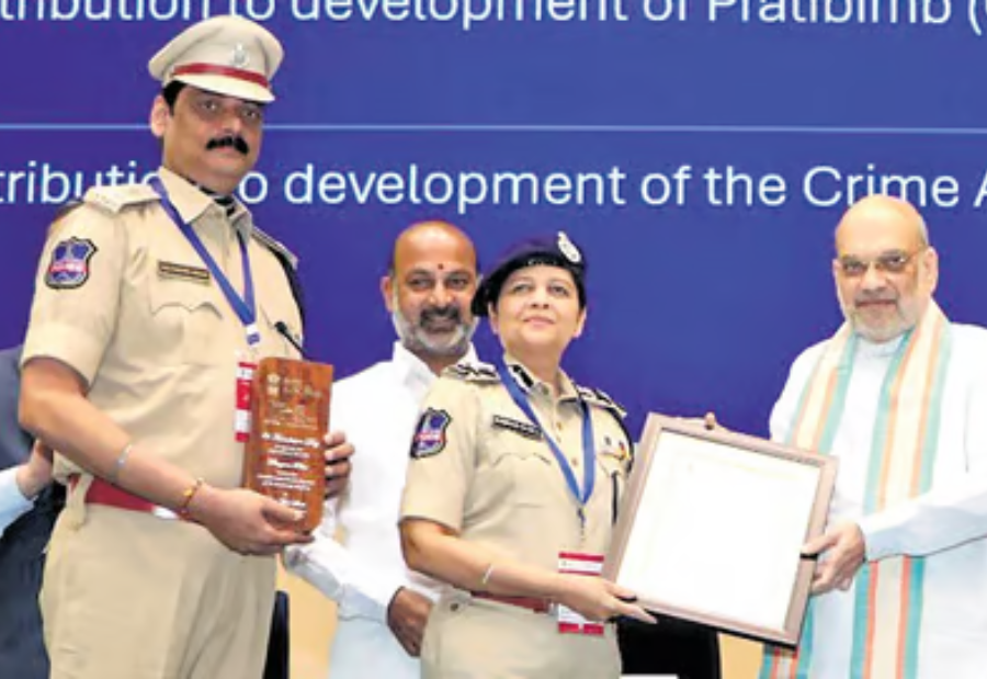 Telangana has been awarded for contributing to the development of Cyber Crime Analysis Module