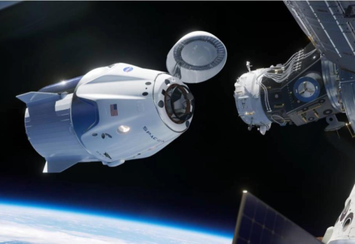 SpaceX astronaut rescue capsule docks at the International Space Station SpaceX astronaut rescue capsule docks at the International Space Station
