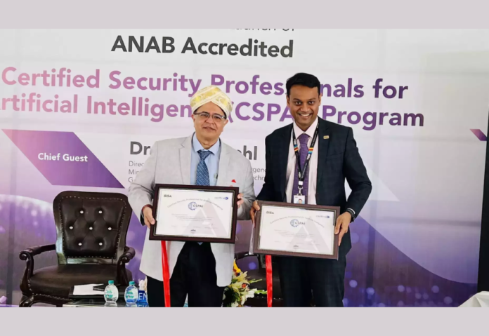 CERT-In & SISA Launches First of its kind ANAB-Accredited AI Security Certification (CSPAI) Program CERT-In & SISA Launches First of its kind ANAB-Accredited AI Security Certification (CSPAI) Program