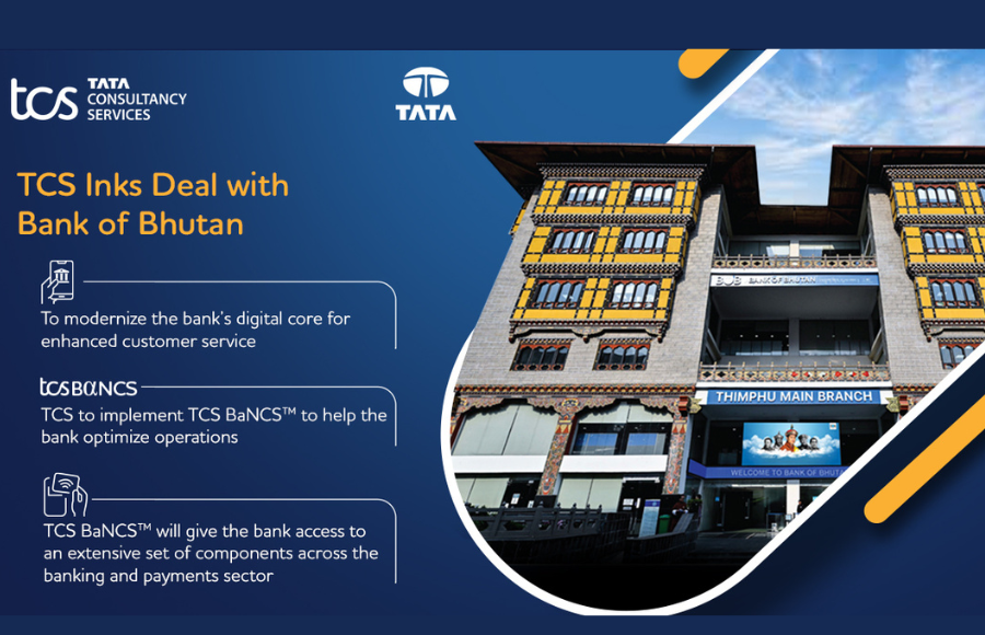 TCS Inks Deal with Bank of Bhutan to Modernize Digital Core, Enhance Customer Experience