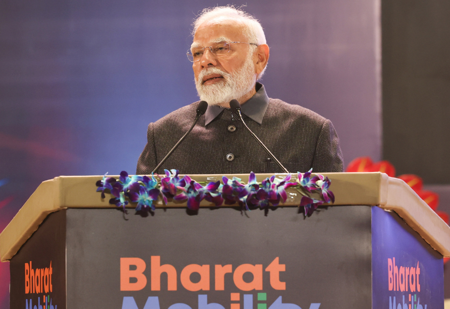 PM Modi highlighted India's commitment to green technology, electric vehicles (EVs), hydrogen fuel, and biofuels