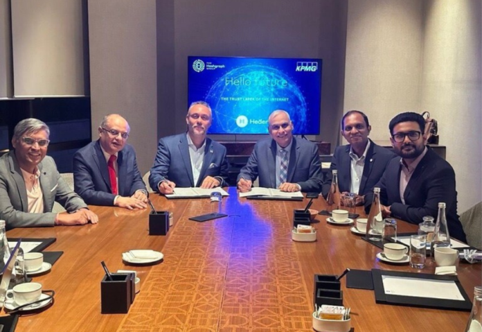 KPMG in India collaborates with The Hashgraph Group AG to drive enterprise blockchain adoption leveraging Hedera's DLT technology KPMG in India collaborates with The Hashgraph Group AG to drive enterprise blockchain adoption leveraging Hedera's DLT technology