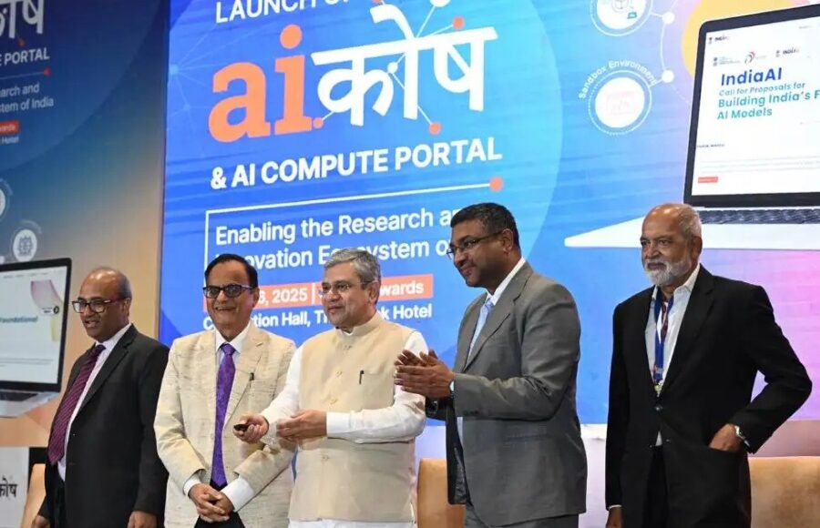 Ashwini Vaishnaw unveiled the IndiaAI compute portal and the AIKosha dataset platform