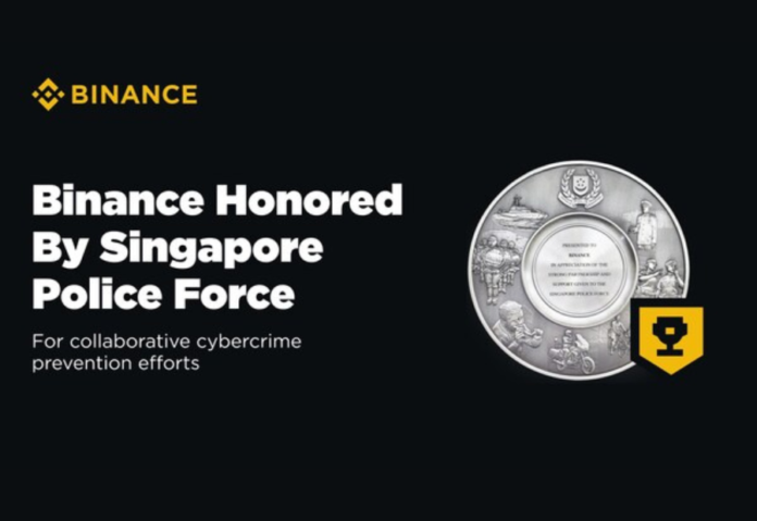Binance Honored by Singapore Police Force for Collaborative Cybercrime Prevention Efforts Binance Honored by Singapore Police Force for Collaborative Cybercrime Prevention Efforts