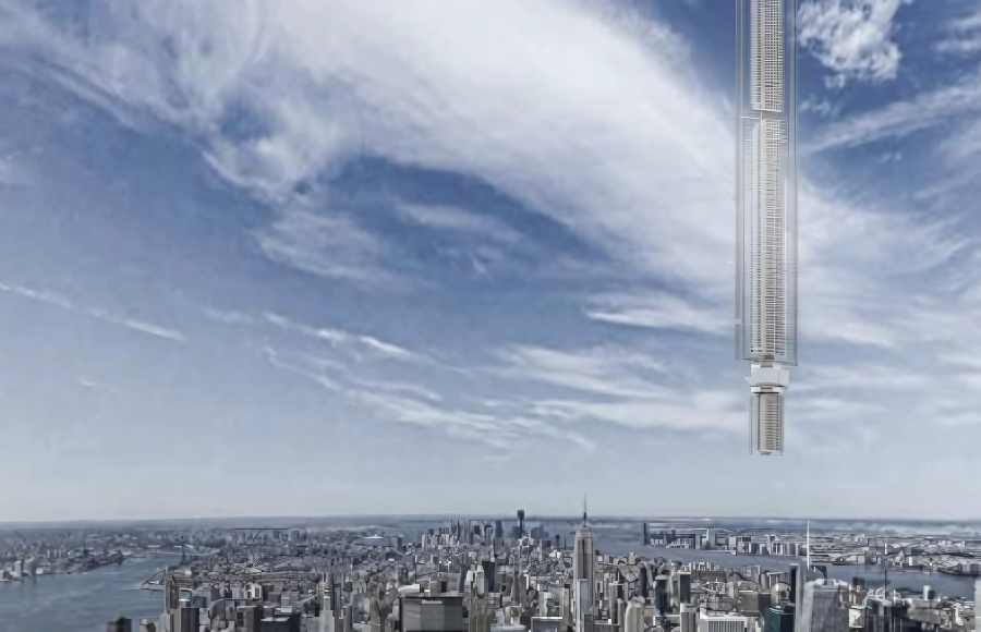 A Tower Suspended From Space: The Visionary Analemma Tower to Hover Above Dubai