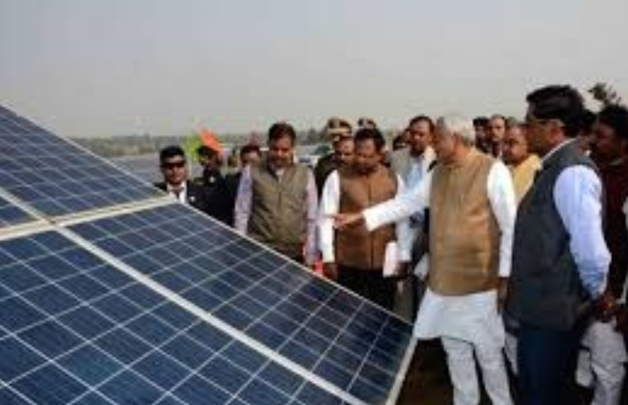 Bihar CM Unveils Solar Power Project in Bikram, Marks a New Step Toward Green Progress