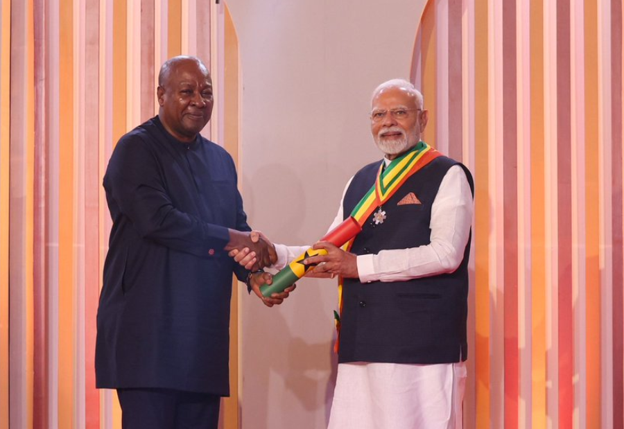 PM Modi Receives Ghana’s Top Civilian Honour
