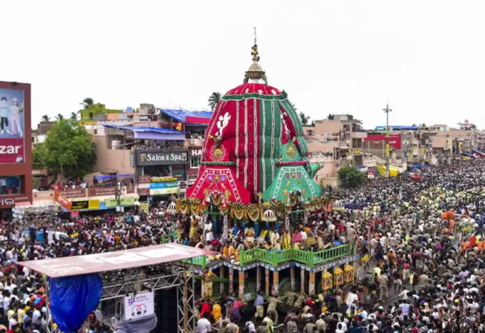 Odisha Police Deploy Drones and AI to Manage Devotee Rush for Suna Besha in Puri Odisha Police Deploy Drones and AI to Manage Devotee Rush for Suna Besha in Puri