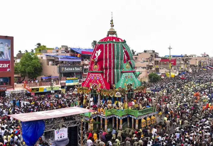 Odisha Police Deploy Drones and AI to Manage Devotee Rush for Suna Besha in Puri