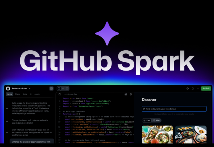 GitHub Unveils 'Spark': An AI Tool for Rapid Full-Stack App Development