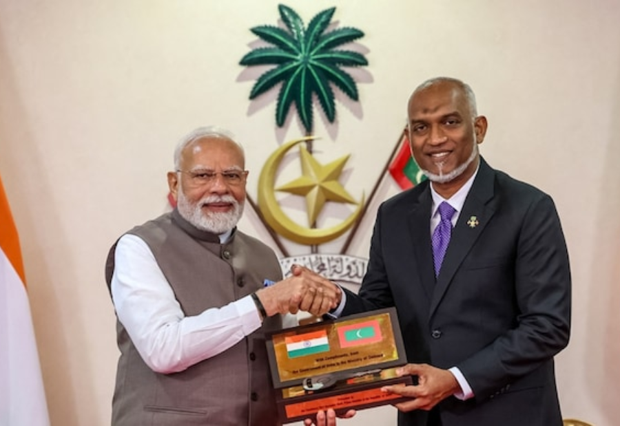 PM Modi announced India's extension of Rs 4,850 crore line of credit to the Maldives