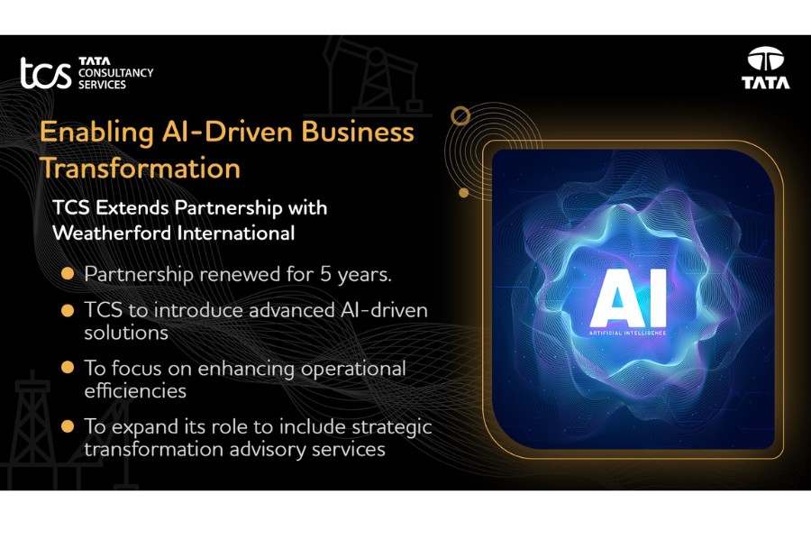 TCS Extends Partnership with Weatherford International to Enable AI Driven Business Transformation