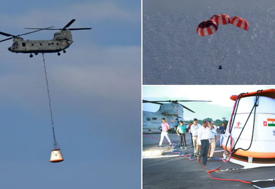ISRO Completes First Air Drop Test For Gaganyaan Mission Ahead Of December Flight