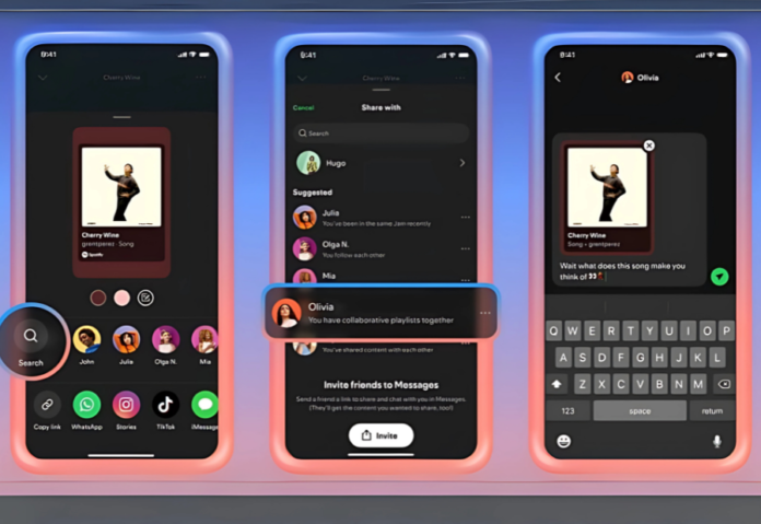 Spotify Introduces In-App Messaging To Share Music And Connect With Friends Spotify Introduces In-App Messaging To Share Music And Connect With Friends