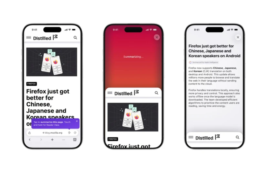 Mozilla Brings AI-Powered “Shake to Summarise” Feature to Firefox on iPhones