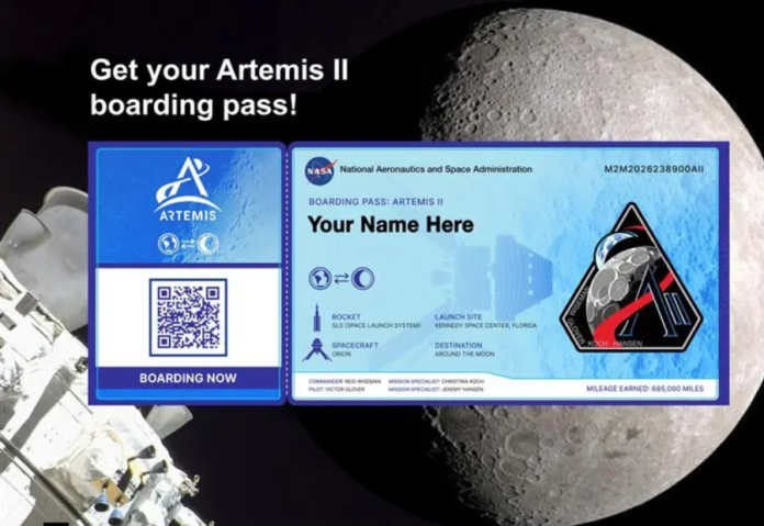 NASA Invites Public to Send Names to the Moon with Artemis II Mission