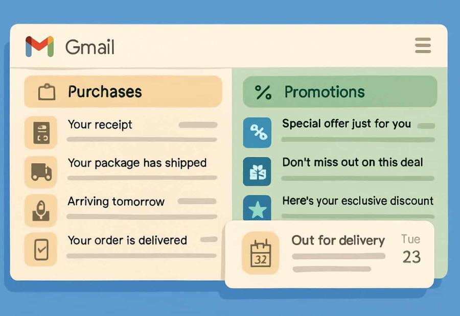Gmail Introduces New ‘Purchases’ View and Smarter Promotions Sorting