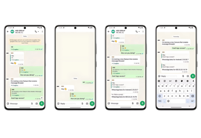 WhatsApp Tests Structured Message Threads to Improve Chat Experience