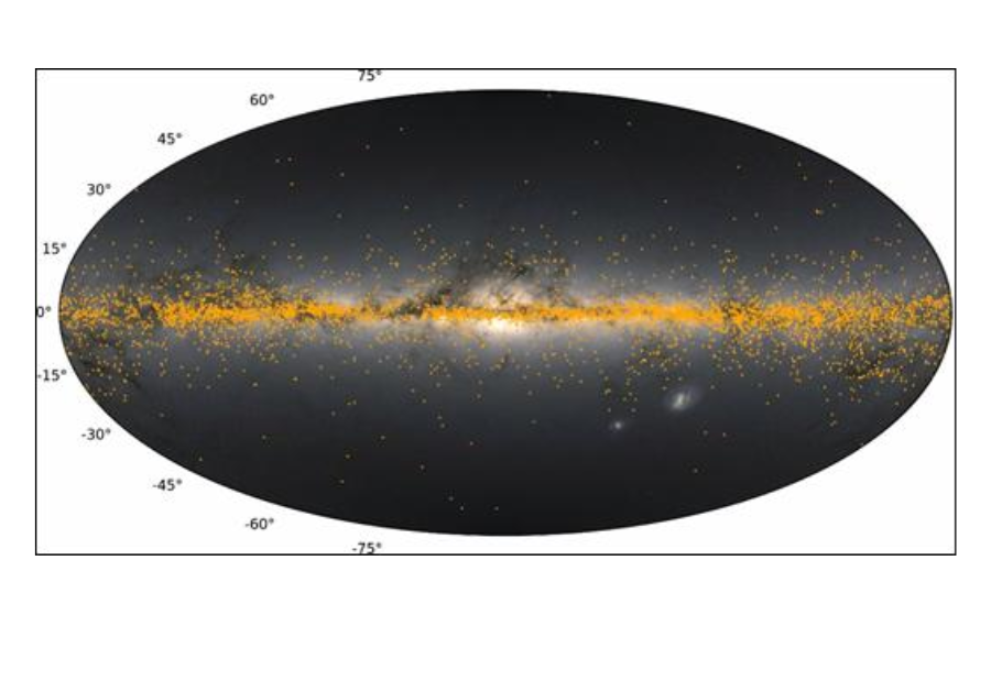 Scientists used Data from more than 6,000 open clusters to map the dusty veil of Milky Way