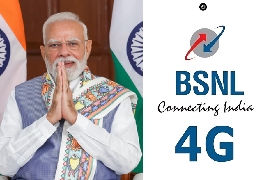 PM Modi Launches BSNL 4G Services Nationwide with Indigenous Technology