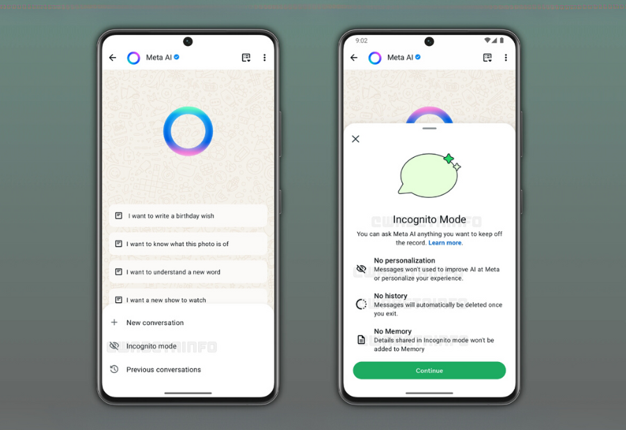 WhatsApp Working on Incognito Mode for Meta AI Chats