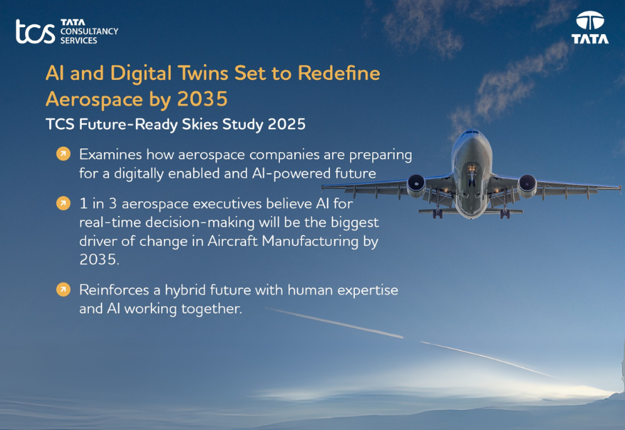 AI and Digital Twins Set to Redefine Aerospace by 2035, reveals TCS Study