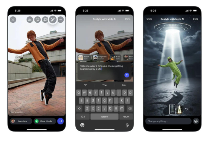 Instagram tests AI powered Restyle Text feature for Stories and Edits app