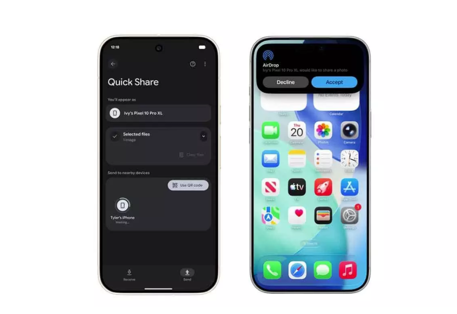 Google enables AirDrop like sharing on Android without Apple’s involvement