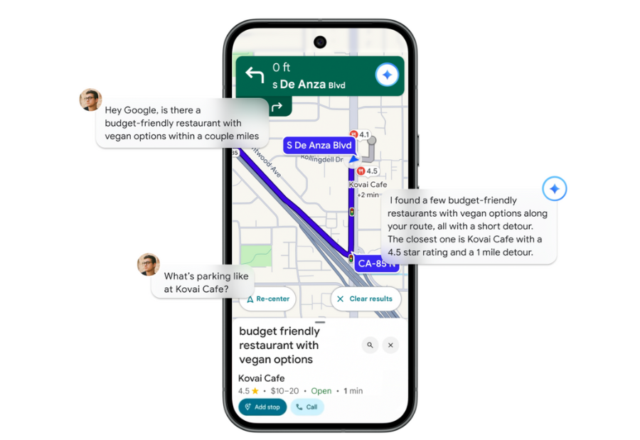 Google Maps adds Gemini AI support for all navigation modes
