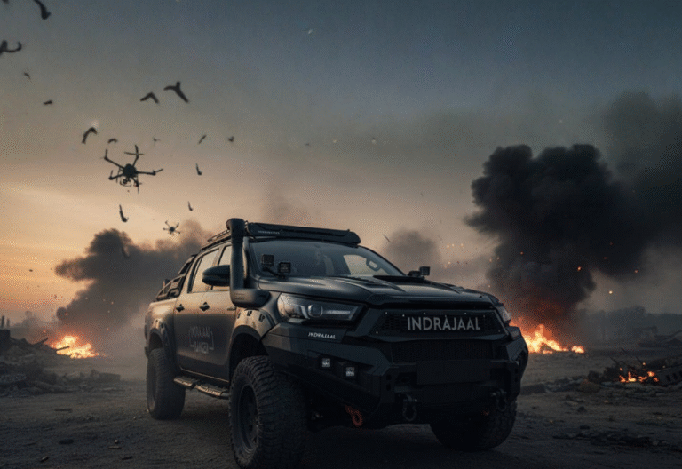 Indrajaal unveils AI powered anti drone patrol vehicle for security operations