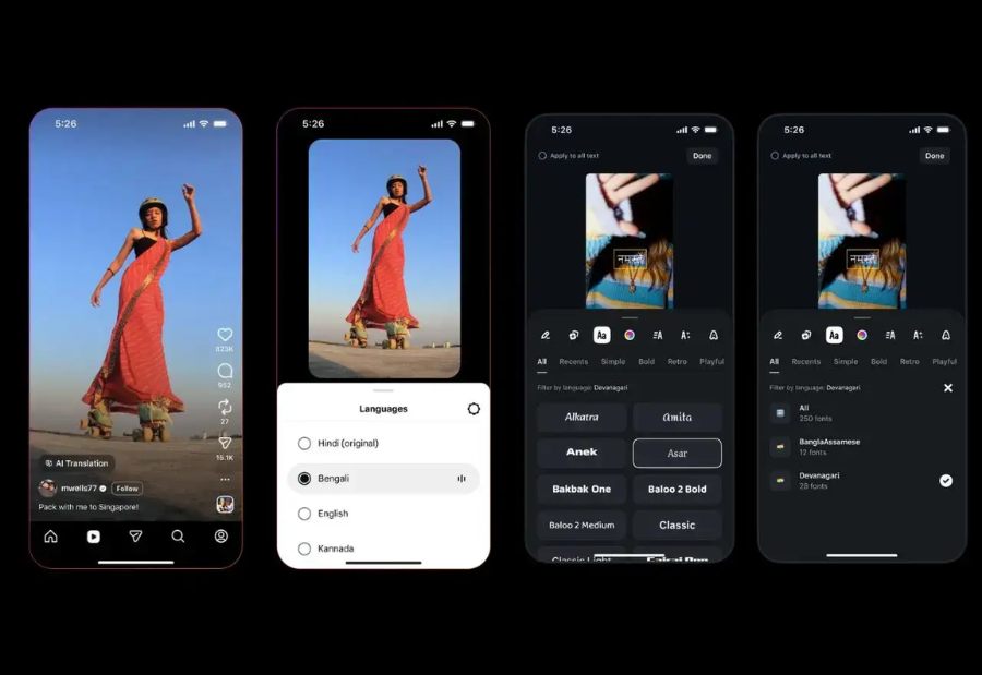 Instagram expands AI translation and Indian language font features in major India focused update