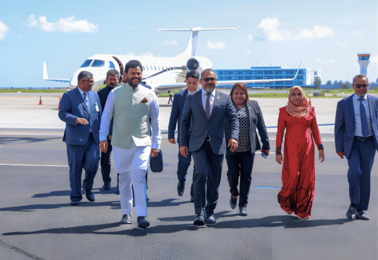 Civil Aviation Minister Naidu attends inauguration of redeveloped Hanimaadhoo International Airport