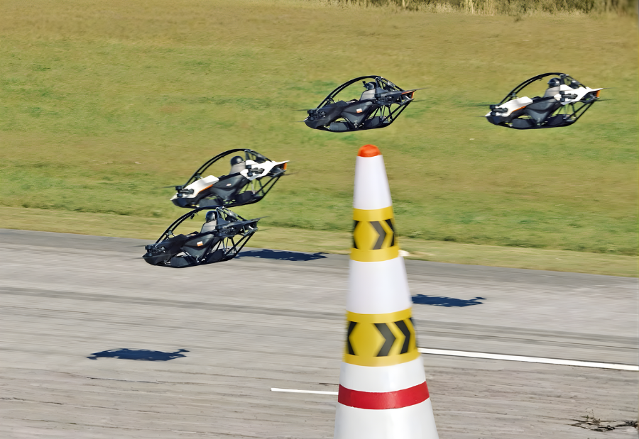 Flying car racing takes off as four Jetson One aircraft compete in first aerial showdown