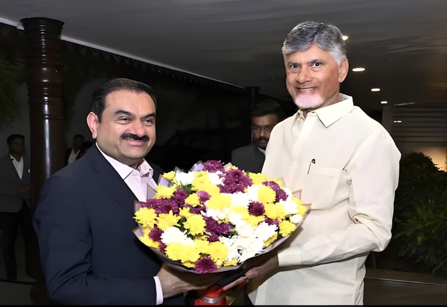 Gautam Adani meets Andhra Pradesh Chief Minister Chandrababu Naidu to review key projects
