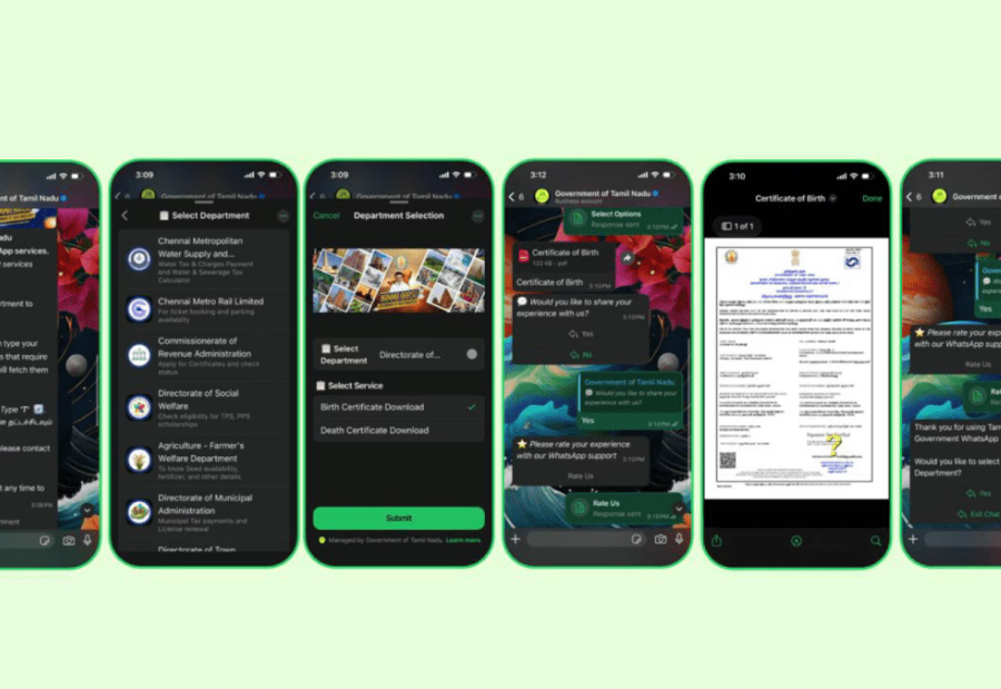 Tamil Nadu launches WhatsApp chatbot Namma Arasu to offer 51 citizen services