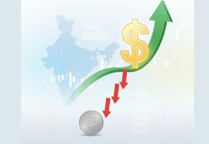 Rupee slips to a 1-month low amid sustained foreign investor exits Rupee slips to a 1-month low amid sustained foreign investor exits